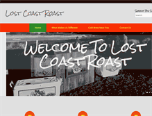Tablet Screenshot of lostcoastroast.com